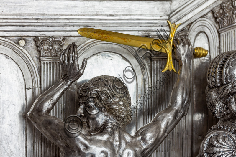 “The beheading of St. John the Baptist”, by Andrea del Verrocchio.Tile of “The Silver Altar of St. John's Treasure” (1367 - 1483), Museum of the Opera del Duomo (Museum of Florence Cathedral of Santa Maria del Fiore), Florence.Detail.