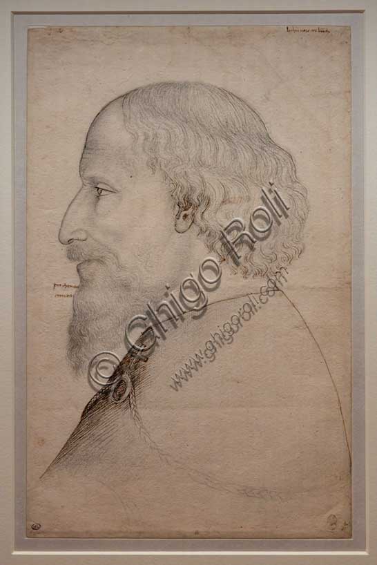 “Profile of the Emperor Sigismund of Luxembourg”, by Antonio di Puccio, known as Pisanello, brown ink and pencil on paper, 1432-3. 